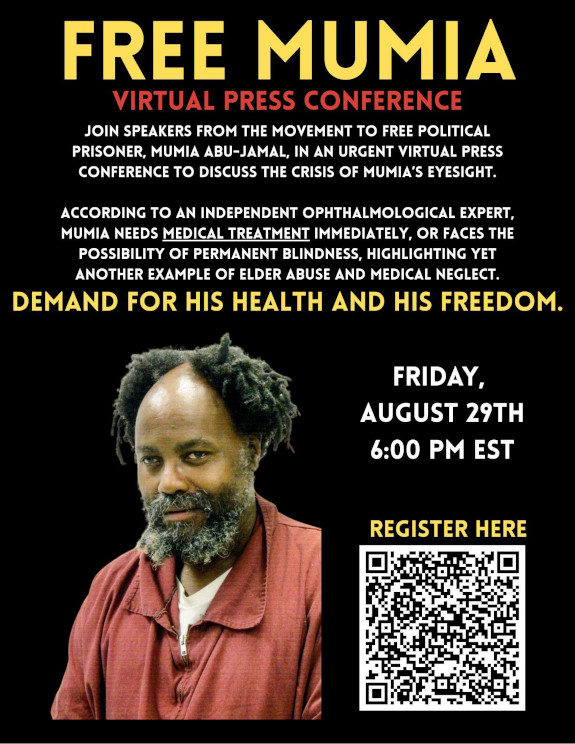 >Take action to help mumia